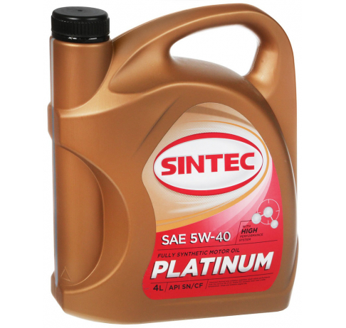 Масло моторное Sintec Platinum 5W-40 API SN/CF 4л