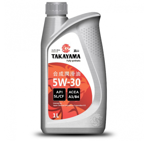 Масло моторное Takayama 5W-30 API SL/CF/ACEA A3/B4 1л пластик