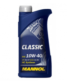 Масло мотоpное Mannol Classic 10W-40 SN/CF (1л)
