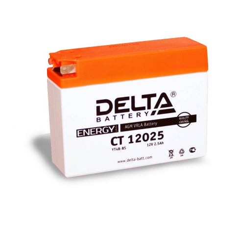 Delta 5 А/ч о.п. 80А 12V CT 1205 (YTX5L-BS)