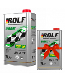 Масло моторное ROLF Energy SAE 10W-40 API SL/CF 4л Акция 4+1