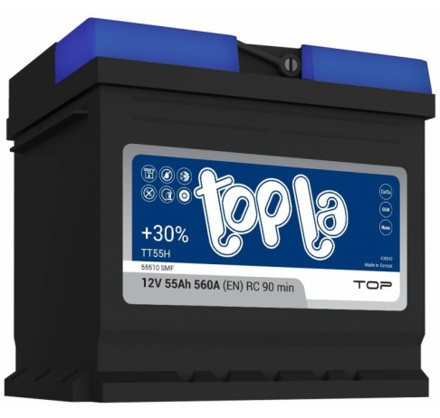 Topla 55 А/ч о.п. 540А 12V TOP Asia