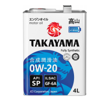 Масло моторное Takayama 0W-20 API SP/CF GF-6 4л
