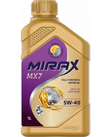 Масло моторное синтетическое MIRAX MX7 5W-40 SL/CF A3/B4 1л
