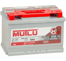 Mutlu 75 А/ч о.п. 720А 12V SBF M3 Низкий