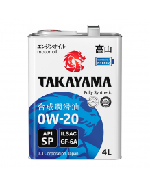 Масло моторное Takayama 0W-20 API SP/CF GF-6 4л