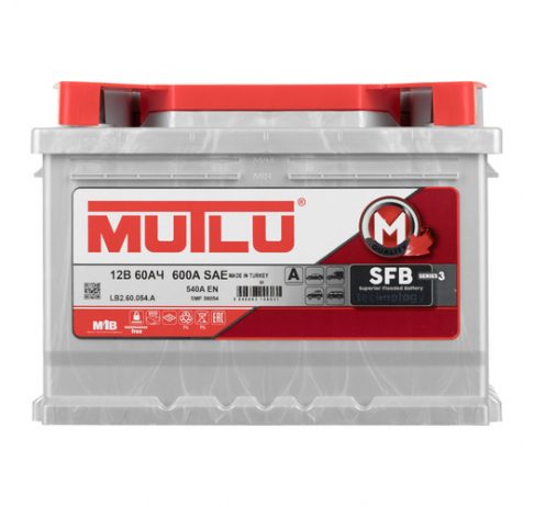 Mutlu 60 А/ч о.п. 540А 12V SBF M3
