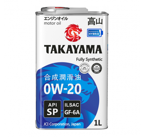 Масло моторное Takayama 0W-20 API SP/CF GF-6 1л