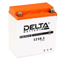 Delta 16 А/ч п.п. 160А 12V CT1216.1 AGM VRLA (YTX16-BS)