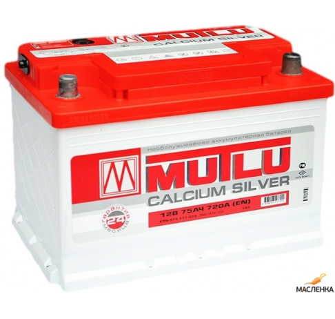 Mutlu 75 А/ч о.п. 720А 12V Calcium Silver L375072A