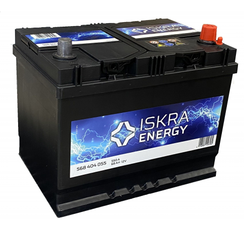 Iskra 68 А/ч о.п. 550А 12V Energy 568 404 Asia