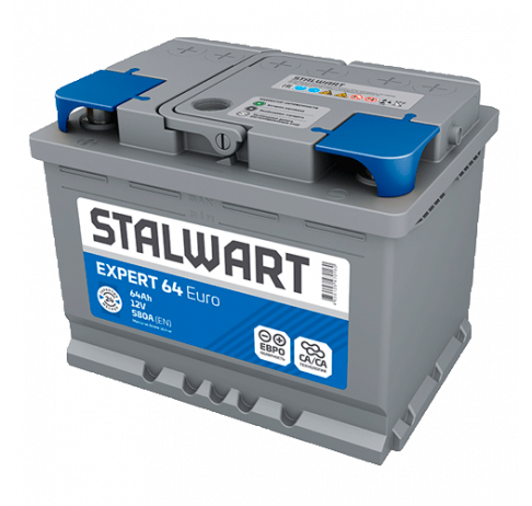 STALWART 64 А/ч о.п. 580А 12V Expert