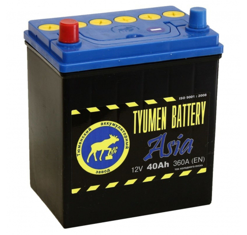 Тюмень 40 А/ч п.п. 370А 12V  Asia