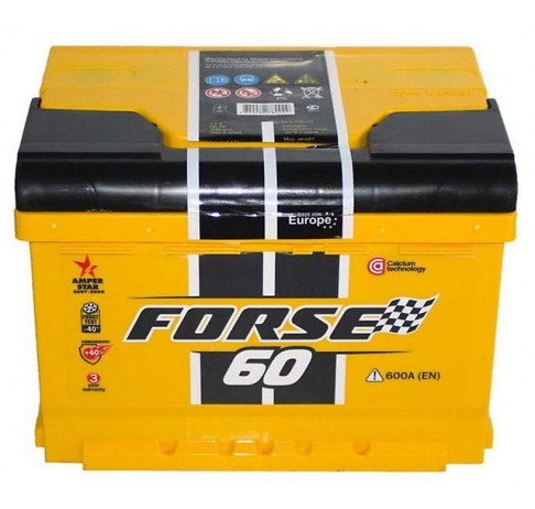 Forse 60 А/ч о.п. 640А 12V низкий