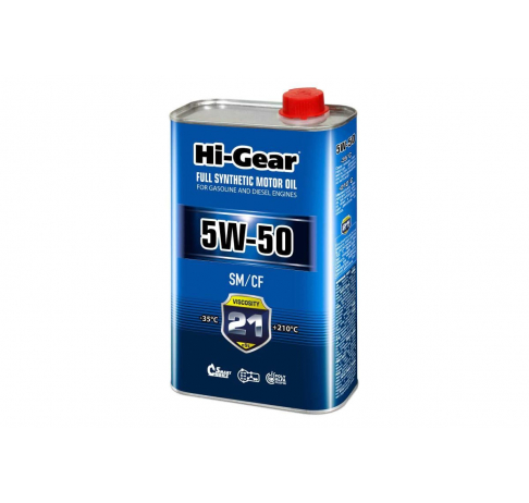Масло моторное HI-GEAR 5W50 SM/CF 1л
