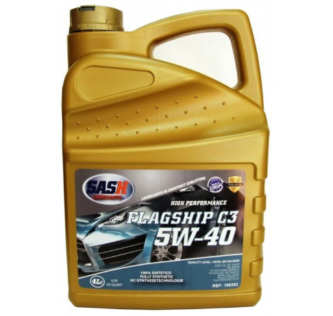 Масло мотоpное Sash Flagship C3 5W40 4л