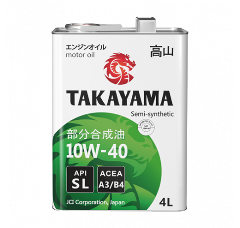 Масло моторное Takayama 10W-40 API SL ACEA A3/B4 4л