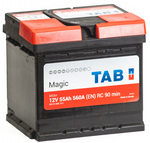 Tab 55 А/ч о.п. 560А 12V Magic uni кубик
