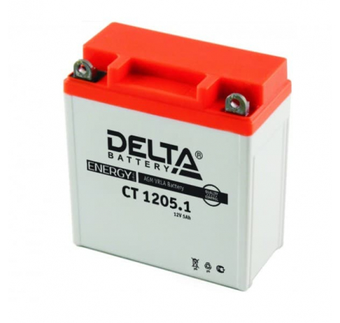 Delta 5 А/ч о.п. 65А 12V CT1205.1 AGM YB5L-B (12N5-3B)