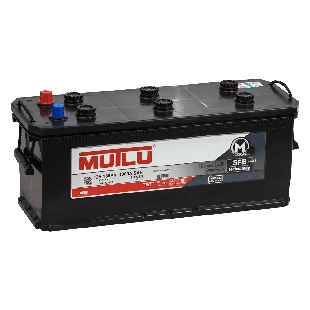 Mutlu 135 А/ч о.п. (+;-) 950А 12V SBF