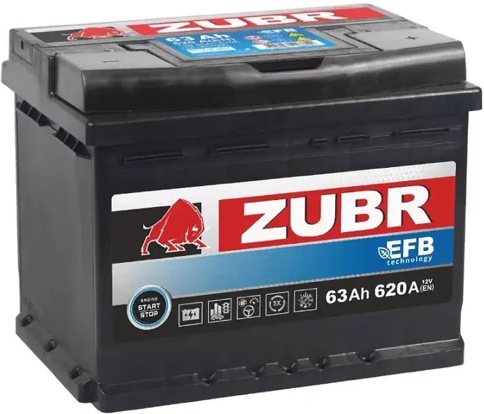 Zubr 63 А/ч о.п. 620А 12V EFB