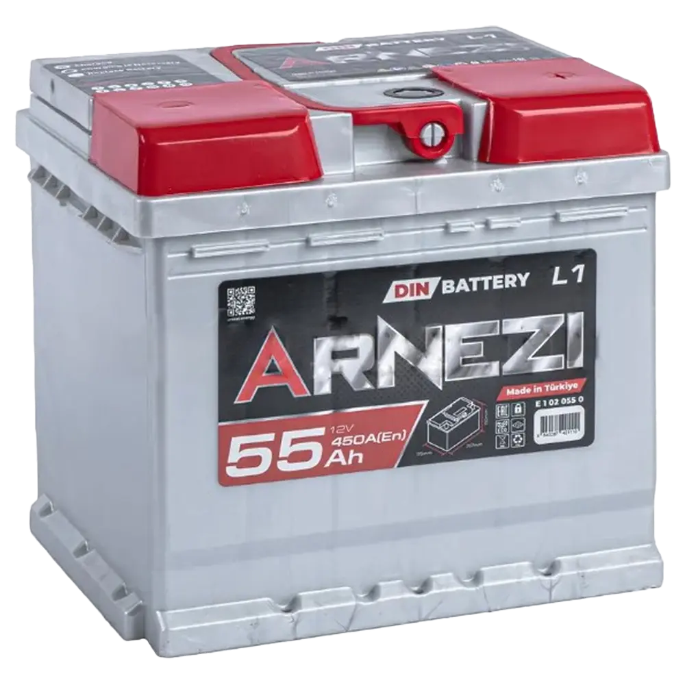 Arnezi 55 А/ч о.п. 450А 12V Кубик