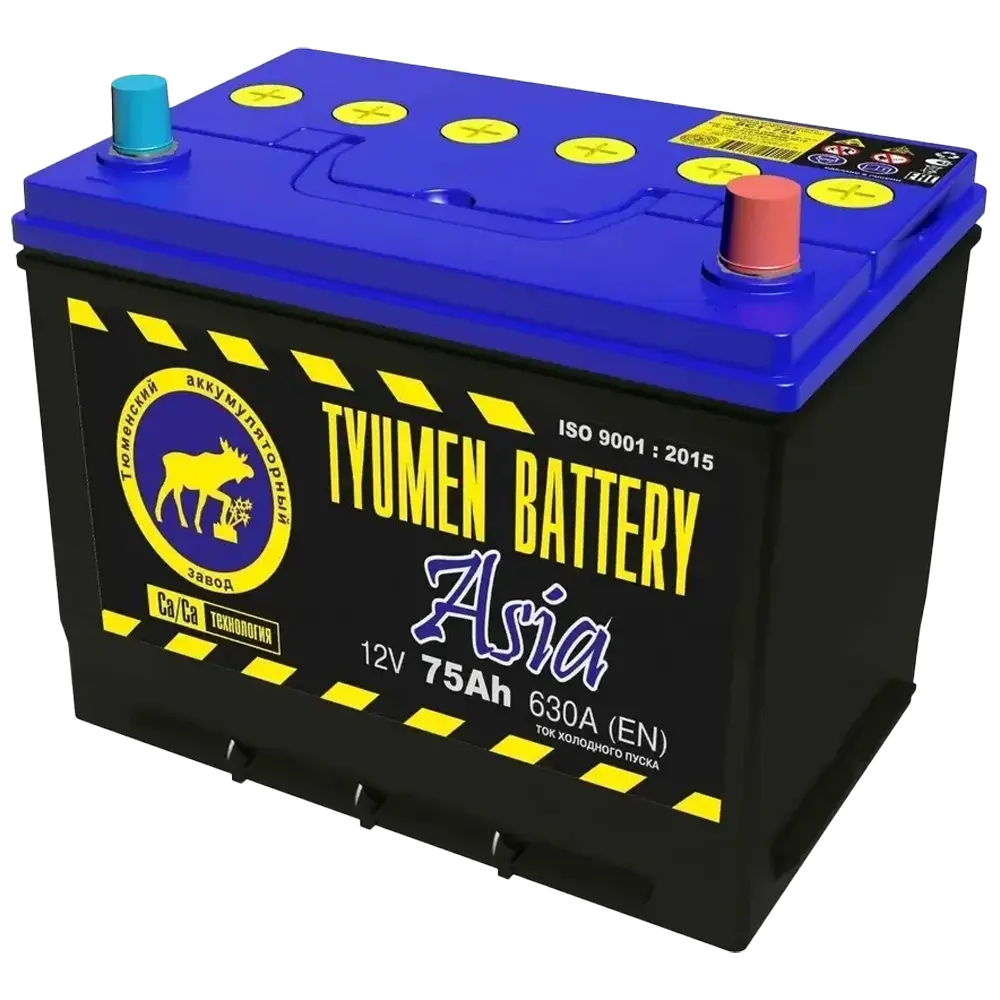 Тюмень 75 А/ч п.п. 630А 12V  Asia