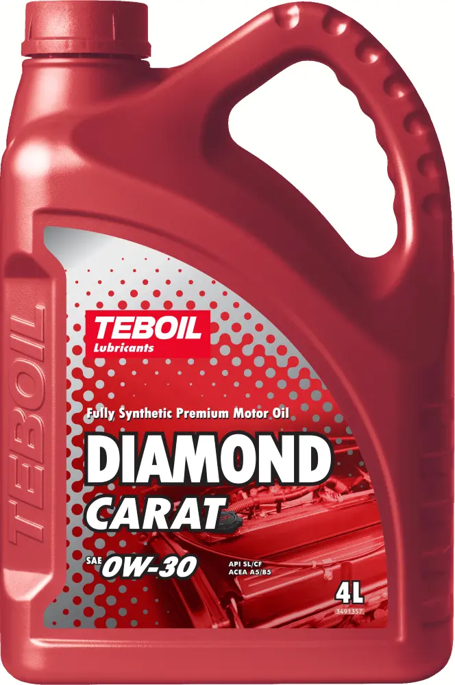 Масло мотоpное Teboil Diamond Carat 0W-30 SL/CF A5/B5 4л