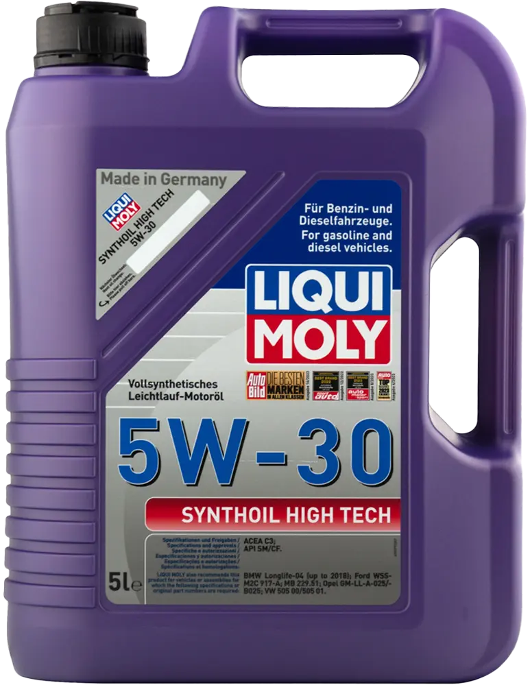 Масло моторное Liqui Moly 5w30 Synthoil High Tech SM/CF C3 5л