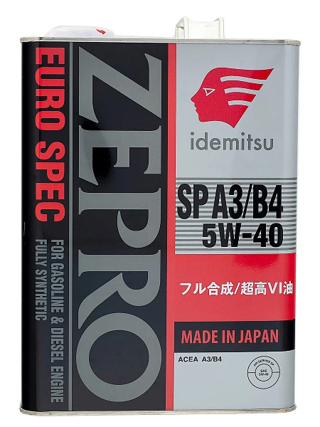 Масло моторное Idemitsu 5W-40 4L Zepro Euro Spec SP/A3/B4 4л