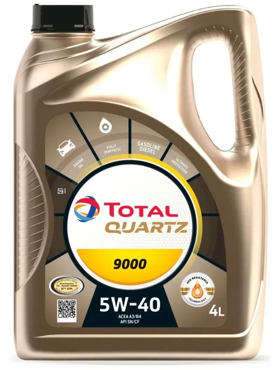Масло моторное Total Quartz 9000 5W-40 4л