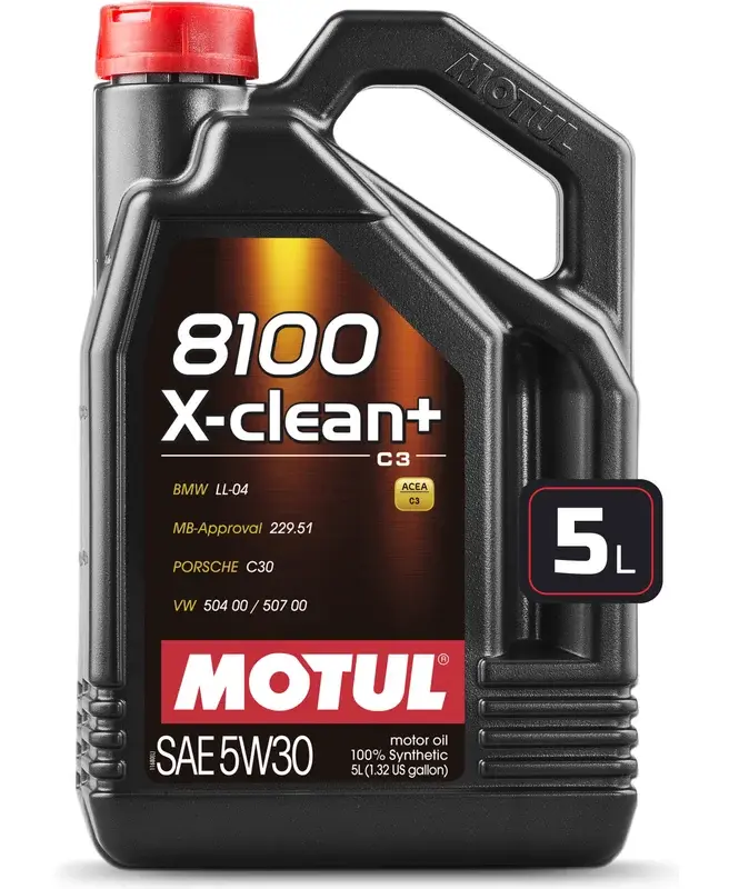 Масло моторное Motul 5W-30 5л синтетика 8100 X-Clean C3