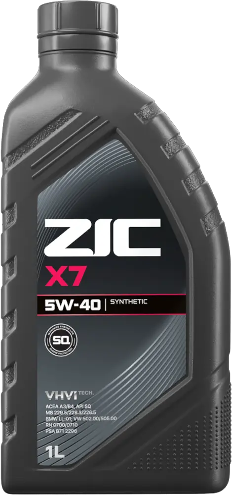 Масло моторное ZIC X7 5W-40 1л