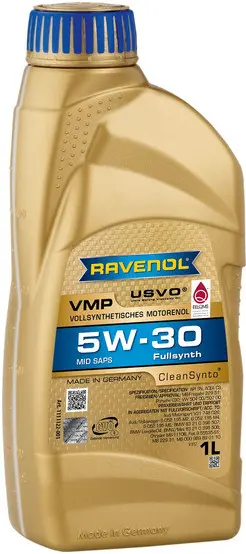 Масло мотоpное Ravenol VMP 5w30 1л C3/SN,LONGLIFE-04,MB229.51,PORSCHE C30,VW504/507,VW052195M2/05219