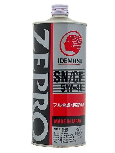 Масло моторное Idemitsu 5W-40 1L Zepro Euro Spec SN/CF 1л