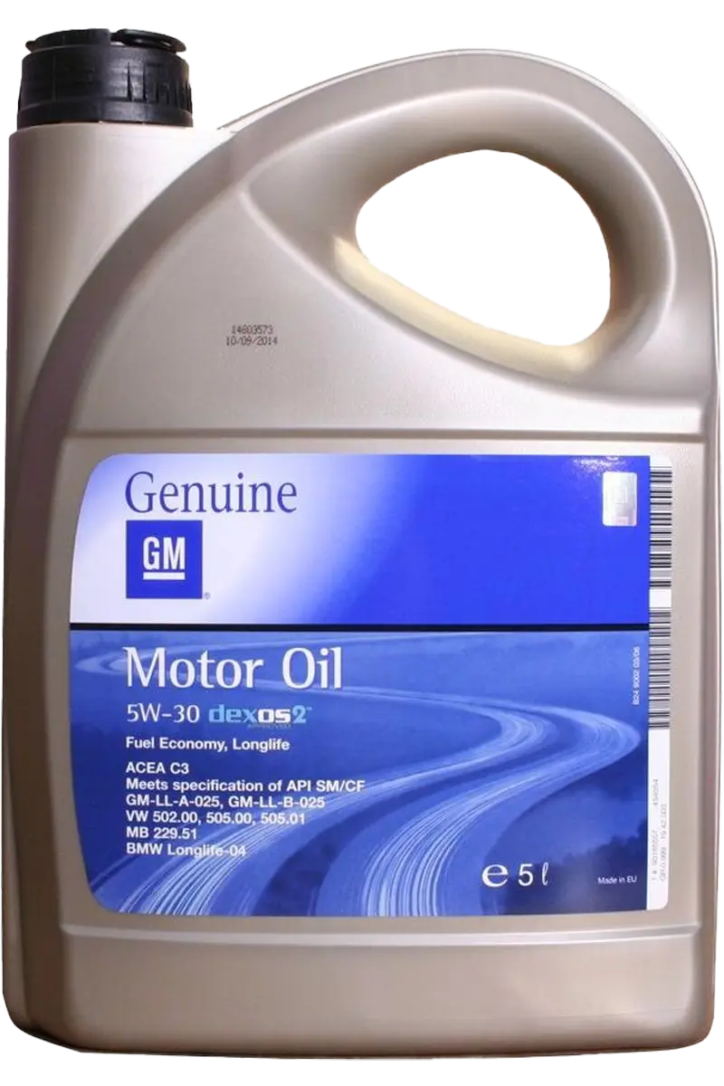 Масло моторное General Motors Dexos2 5W-30 5л