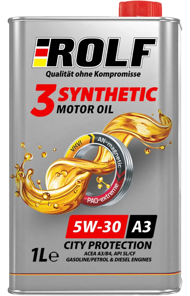 Масло моторное ROLF 3-Synthetic 5W-30 ACEA A3/B4 1л