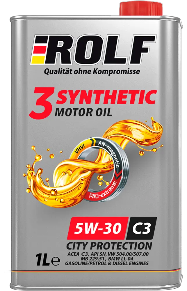 Масло моторное ROLF 3-Synthetic 5W-30 ACEA C3 1л