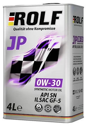 Масло моторное ROLF JP SAE 0W-30 ILSAC SN/GF5 4л