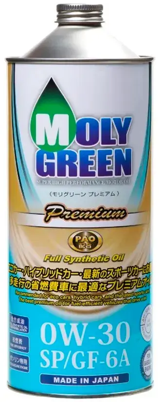 Масло мотоpное Moly Green Premium 0W-30 SP/GF6 1л