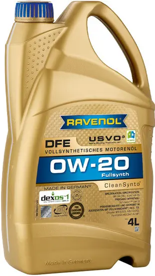Масло мотоpное Ravenol DFE 0W-20 4л (HONDA Ultra LEO-SP 0W-20)