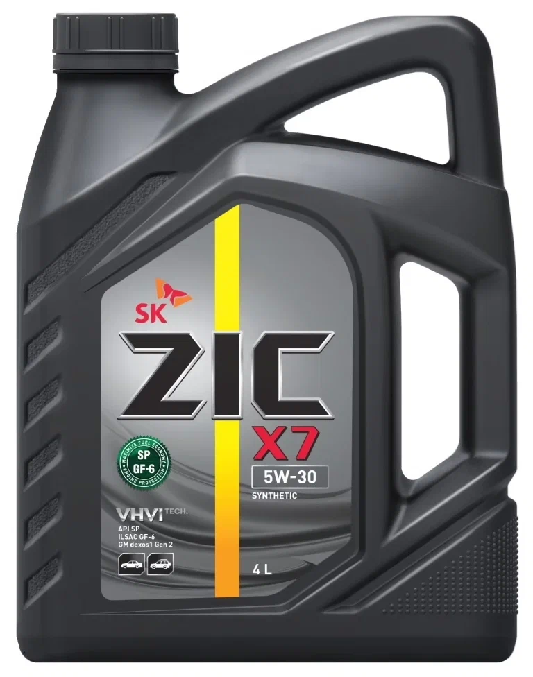 Масло моторное ZIC X7 5W-30 API SP/GF-6/GM dexos 1 Gen 2  4л