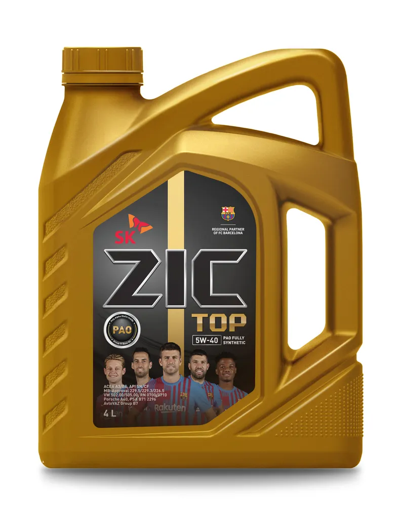 Масло моторное ZIC TOP 5W-40 PAO 4л