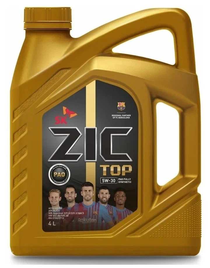 Масло моторное ZIC TOP 5W-30 PAO 4л
