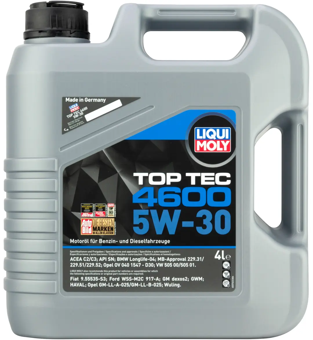 Масло мотоpное Liqui Moly 5W-30 (Top Tec 4600) 4л