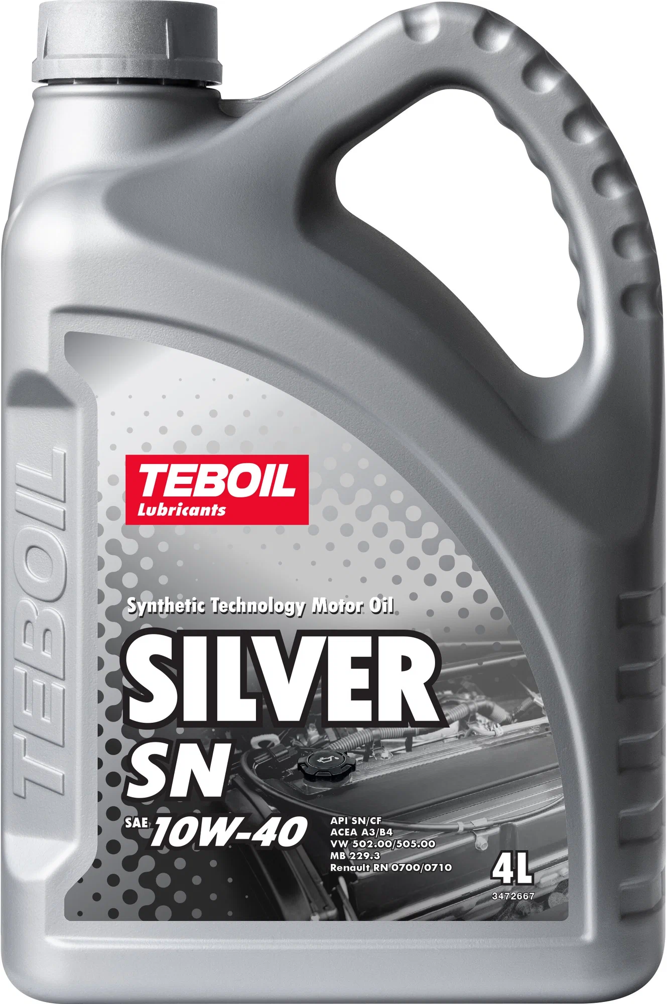Масло мотоpное Teboil Silver SN 10W40 4л.