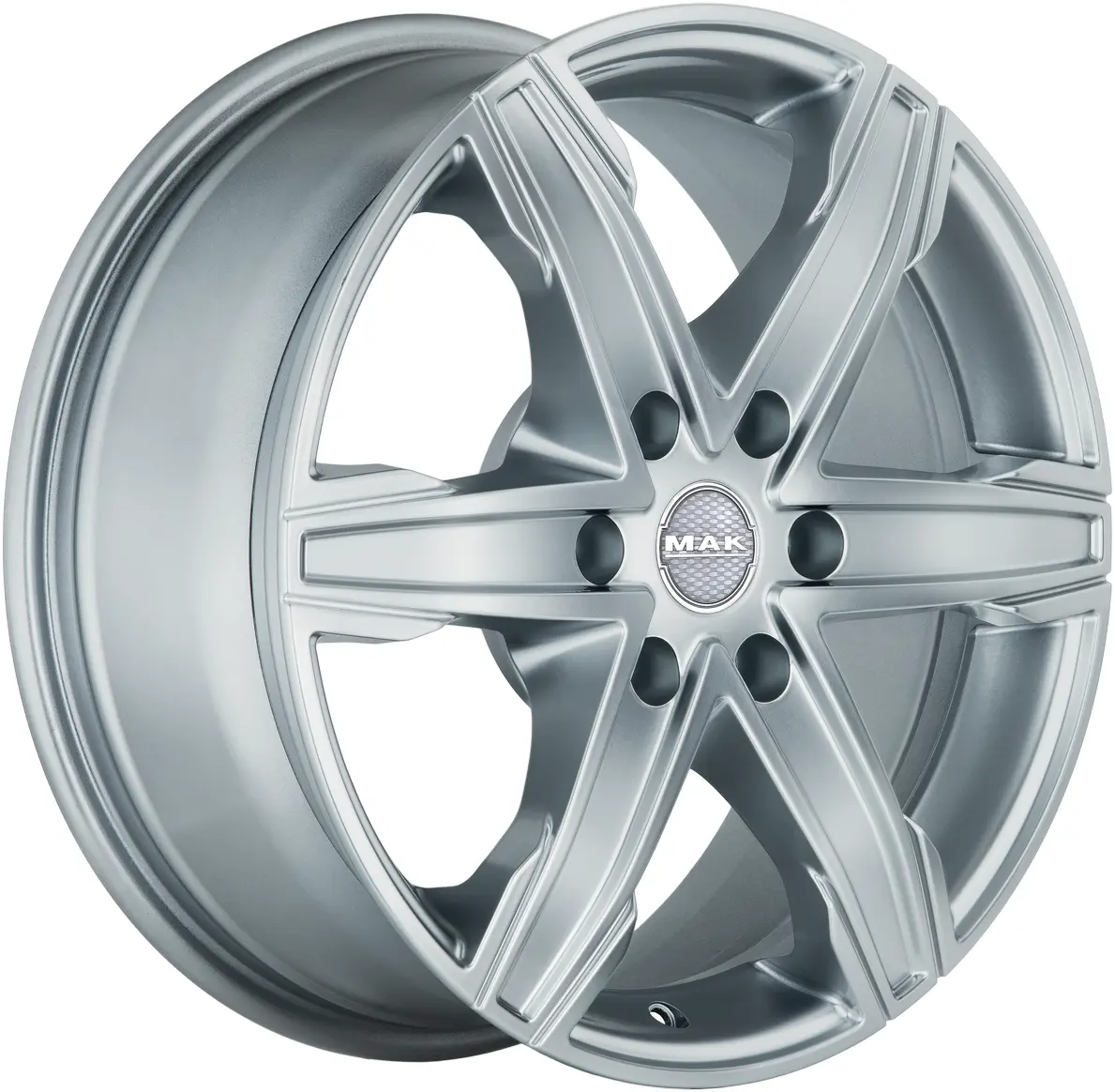 Mak King 6 16 / 6*130 ET54 D84.1 J6.5 Silver
