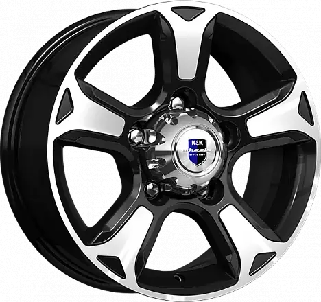 КиК Атлант 16 / 5*139.7 ET35 D108.5 J7.0 Алмаз чёрный